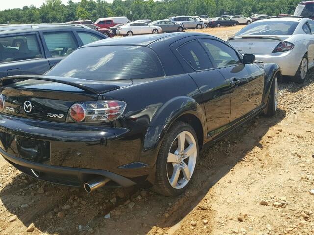 JM1FE173080215505 - 2008 MAZDA RX8 BLACK photo 4