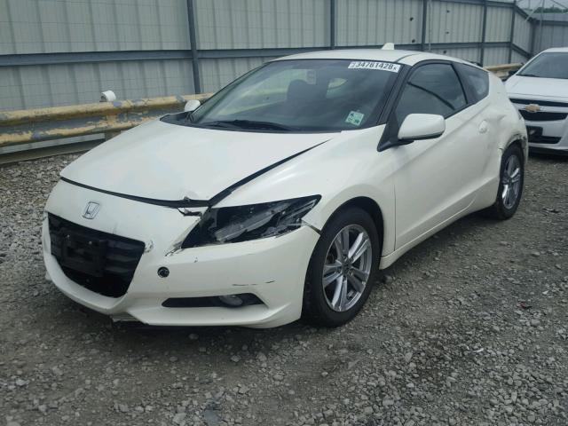 JHMZF1C60CS002771 - 2012 HONDA CR-Z EX WHITE photo 2