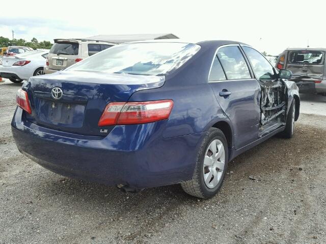 4T1BE46K87U072203 - 2007 TOYOTA CAMRY NEW BLUE photo 4