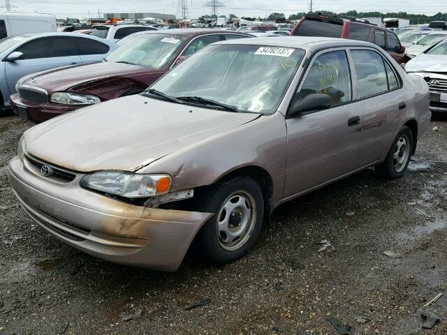 1NXBR12E8XZ290757 - 1999 TOYOTA COROLLA VE BROWN photo 2