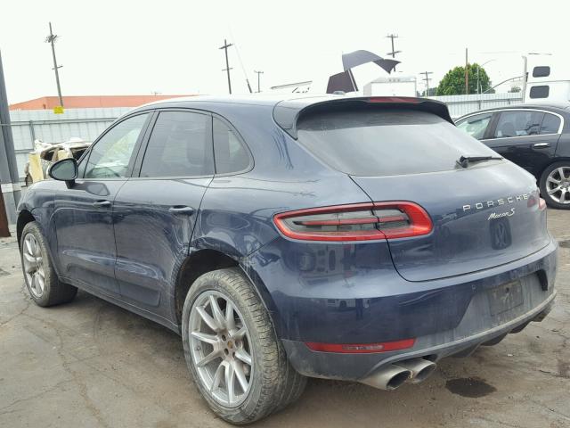 WP1AB2A52FLB42618 - 2015 PORSCHE MACAN S BLUE photo 3