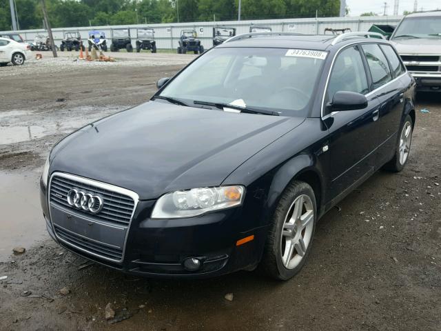 WAUKF78E87A129525 - 2007 AUDI A4 2.0T AV BLACK photo 2