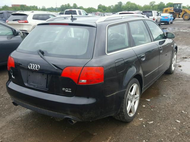 WAUKF78E87A129525 - 2007 AUDI A4 2.0T AV BLACK photo 4