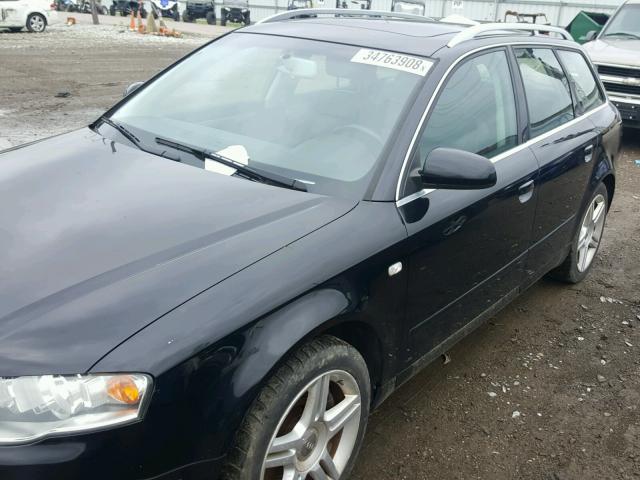 WAUKF78E87A129525 - 2007 AUDI A4 2.0T AV BLACK photo 9