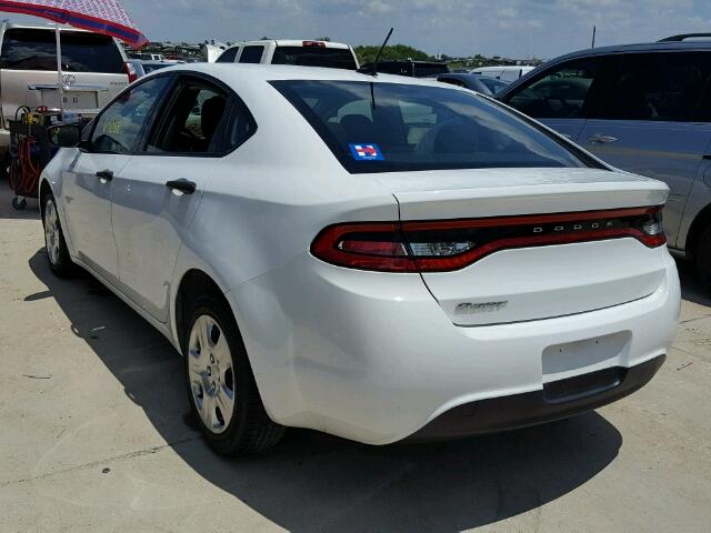 1C3CDFAA1DD287525 - 2013 DODGE DART SE WHITE photo 3