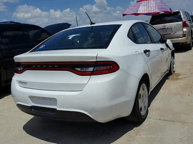 1C3CDFAA1DD287525 - 2013 DODGE DART SE WHITE photo 4