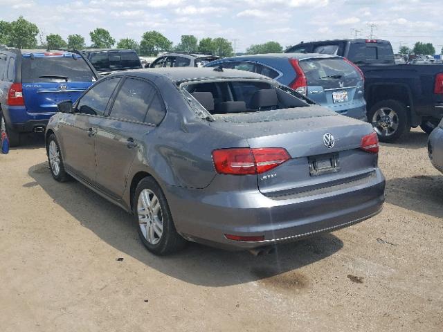 3VW2K7AJ5FM217288 - 2015 VOLKSWAGEN JETTA BASE 石墨色 照片 3