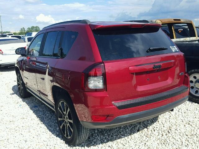 1C4NJCBA3ED886888 - 2014 JEEP COMPASS SP BURGUNDY photo 3