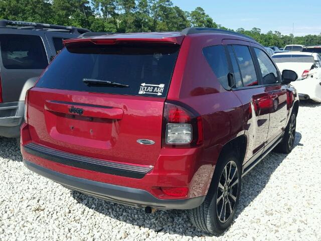 1C4NJCBA3ED886888 - 2014 JEEP COMPASS SP BURGUNDY photo 4