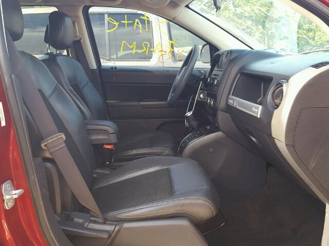 1C4NJCBA3ED886888 - 2014 JEEP COMPASS SP BURGUNDY photo 5