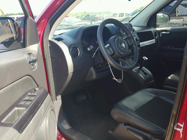 1C4NJCBA3ED886888 - 2014 JEEP COMPASS SP BURGUNDY photo 9