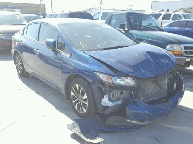 19XFB2F80EE074854 - 2014 HONDA CIVIC EX BLUE photo 1