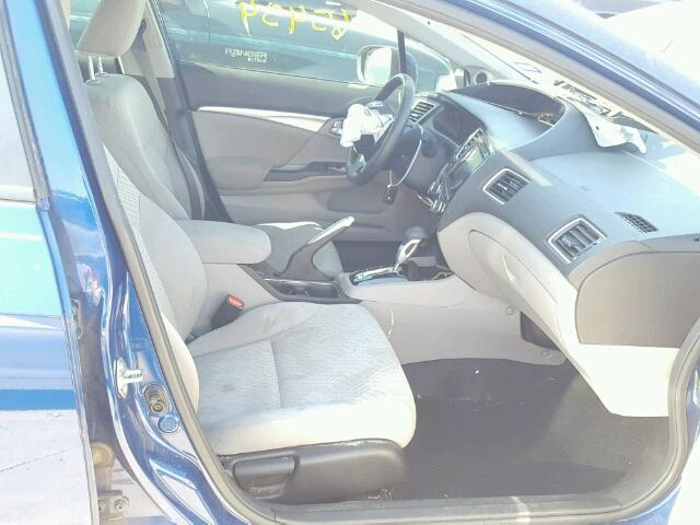 19XFB2F80EE074854 - 2014 HONDA CIVIC EX BLUE photo 5