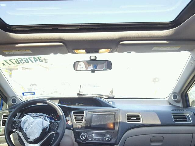 19XFB2F80EE074854 - 2014 HONDA CIVIC EX BLUE photo 9