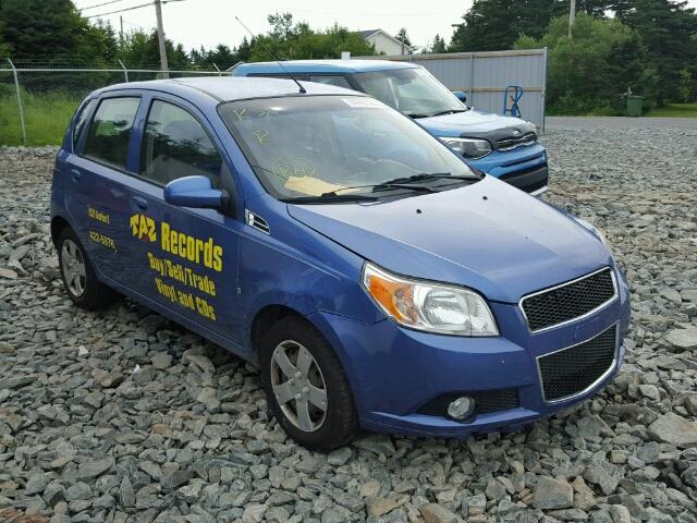 KL1TV65E59B603721 - 2009 CHEVROLET AVEO LS BLUE photo 1