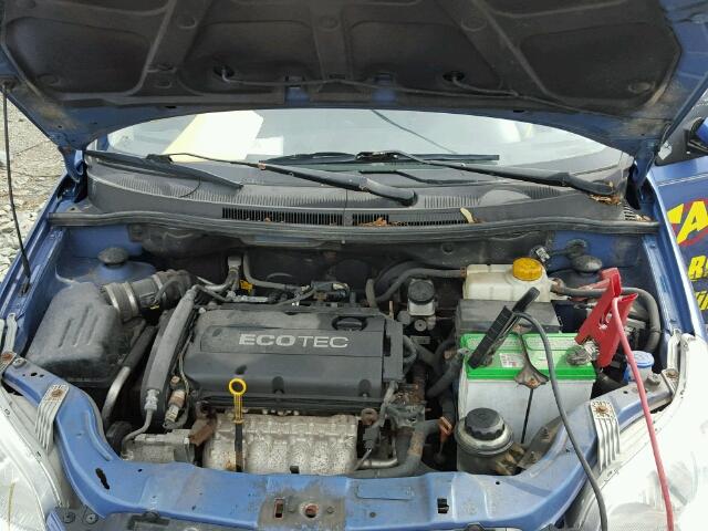 KL1TV65E59B603721 - 2009 CHEVROLET AVEO LS BLUE photo 7