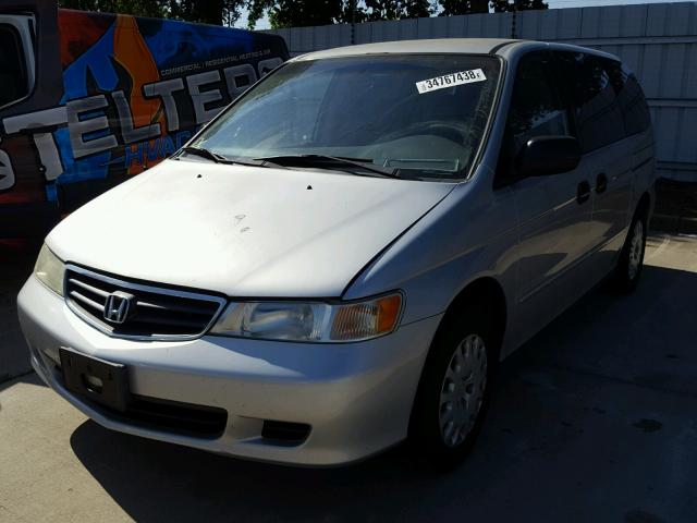 2HKRL185X2H582148 - 2002 HONDA ODYSSEY LX GRAY photo 2