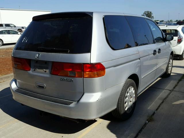 2HKRL185X2H582148 - 2002 HONDA ODYSSEY LX GRAY photo 4