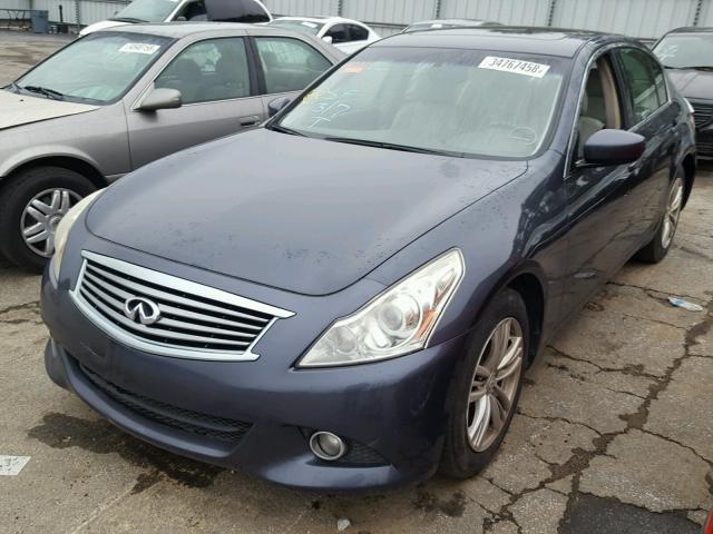 JN1DV6AP0BM830669 - 2011 INFINITI G25 BASE BLUE photo 2