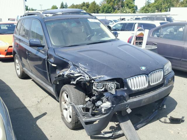 WBXPC93447WF08428 - 2007 BMW X3 3.0SI BLACK photo 1