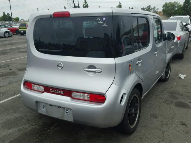 JN8AZ28R79T102954 - 2009 NISSAN CUBE BASE SILVER photo 4