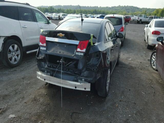 1G1PA5SH4D7284878 - 2013 CHEVROLET CRUZE LS BLACK photo 4