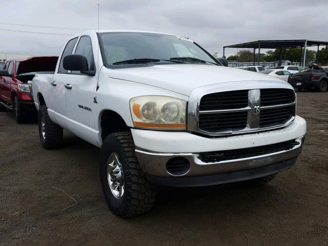 1D7KS28C06J175189 - 2006 DODGE RAM 2500 S WHITE photo 1