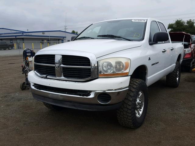 1D7KS28C06J175189 - 2006 DODGE RAM 2500 S WHITE photo 2