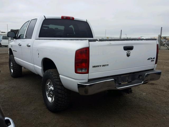1D7KS28C06J175189 - 2006 DODGE RAM 2500 S WHITE photo 3