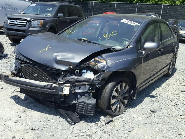 2HGFA16979H522007 - 2009 HONDA CIVIC EXL ნაცრისფერი ფოტო 2