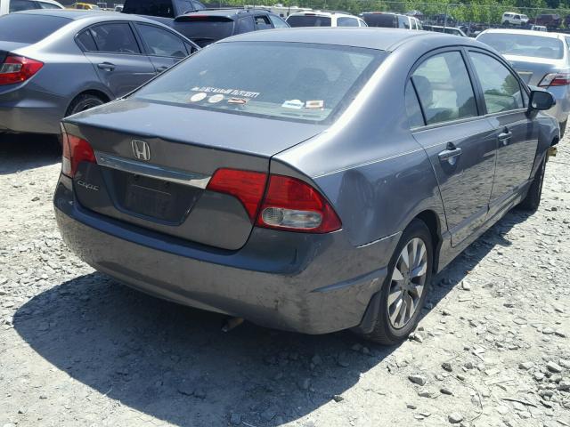 2HGFA16979H522007 - 2009 HONDA CIVIC EXL ნაცრისფერი ფოტო 4