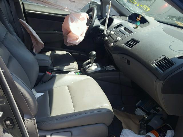 2HGFA16979H522007 - 2009 HONDA CIVIC EXL ნაცრისფერი ფოტო 5