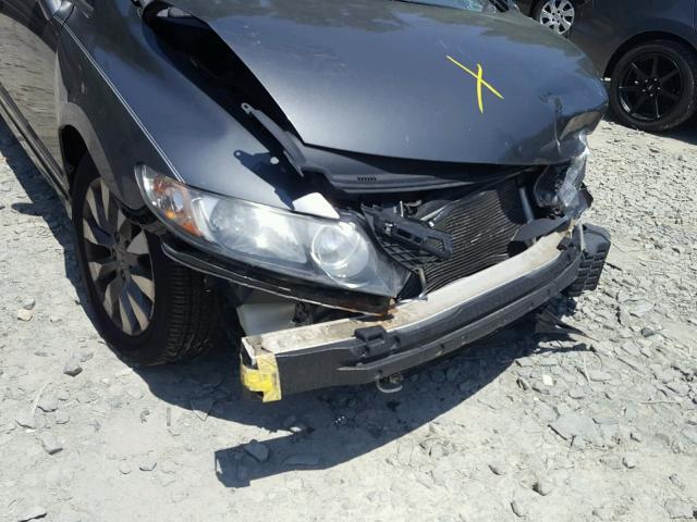 2HGFA16979H522007 - 2009 HONDA CIVIC EXL ნაცრისფერი ფოტო 9