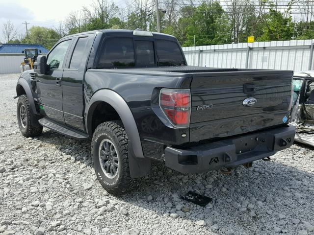 1FTEX1R65BFB27941 - 2011 FORD F150 SVT R BLACK photo 3