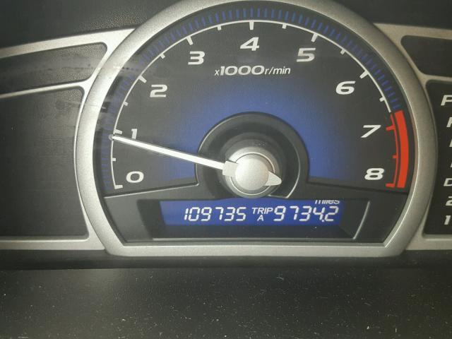 2HGFG1B94BH513582 - 2011 HONDA CIVIC EXL BLACK photo 8