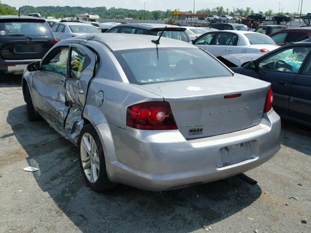 1C3CDZCB9DN658335 - 2013 DODGE AVENGER SX GRAY photo 3