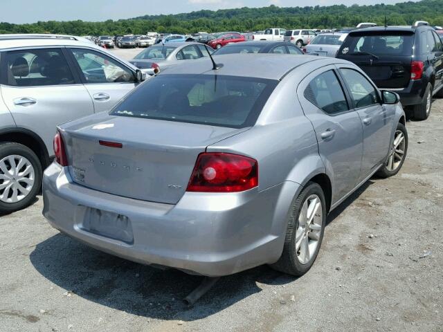 1C3CDZCB9DN658335 - 2013 DODGE AVENGER SX GRAY photo 4