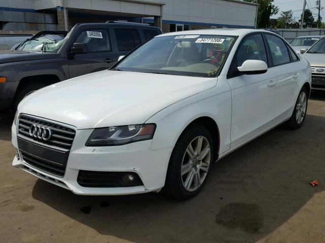 WAUBFAFLXAN059170 - 2010 AUDI A4 PREMIUM WHITE photo 2