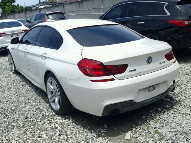 WBA6B8C59FD453574 - 2015 BMW 640 XI WHITE photo 3