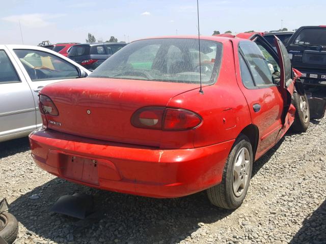 1G1JC524X27119962 - 2002 CHEVROLET CAVALIER B RED photo 4