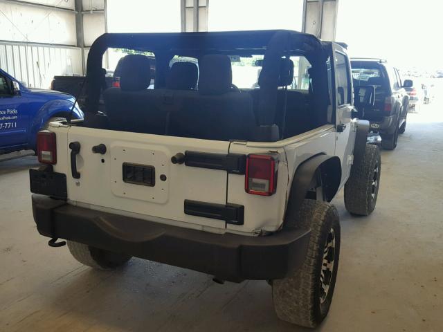 1C4AJWAG4CL281982 - 2012 JEEP WRANGLER S WHITE photo 4