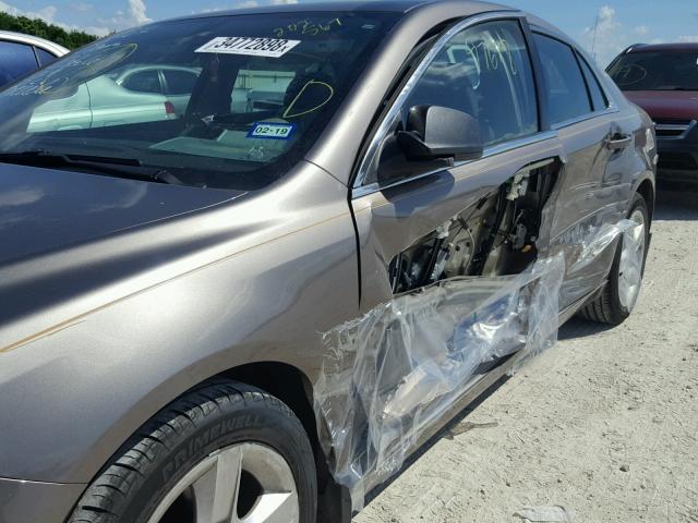 1G1ZB5E06CF202567 - 2012 CHEVROLET MALIBU LS გრაფიტი ფოტო 9