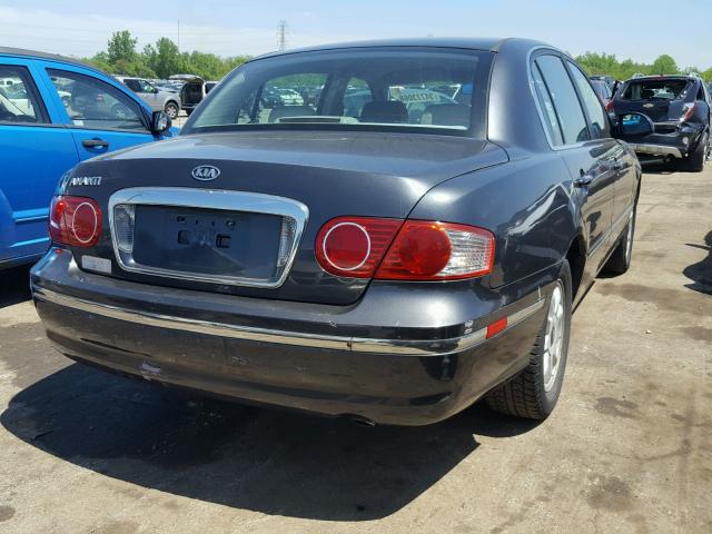 KNALD124445043270 - 2004 KIA AMANTI GRAY photo 4