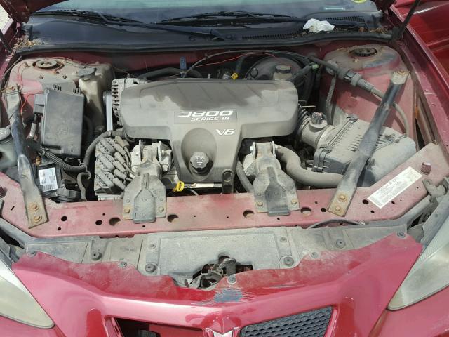 2G2WP522341266404 - 2004 PONTIAC GRAND PRIX Tünd qırmızı foto 7