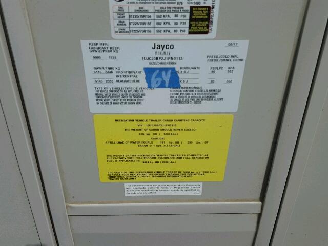 1UJC0BP2J1PN0113 - 2018 JYCO EAGLE TAN photo 10