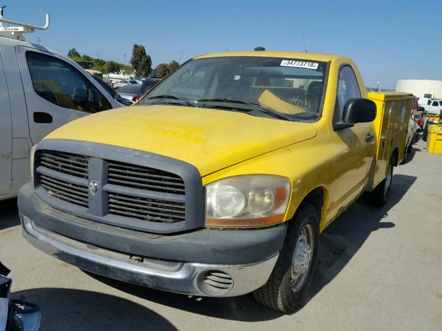 3D6WR26DX6G188188 - 2006 DODGE RAM 2500 S YELLOW photo 2