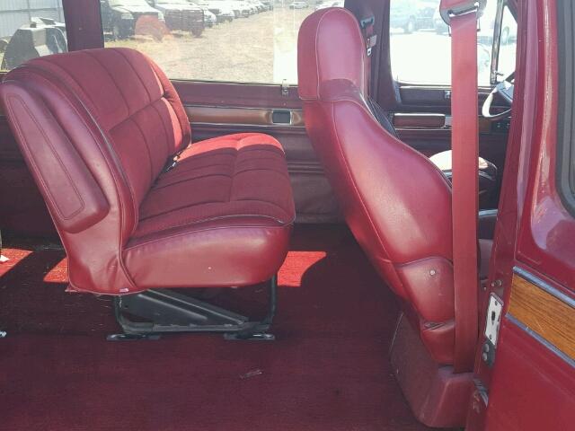 2B4HB11T5HK238459 - 1987 DODGE RAM WAGON RED photo 6