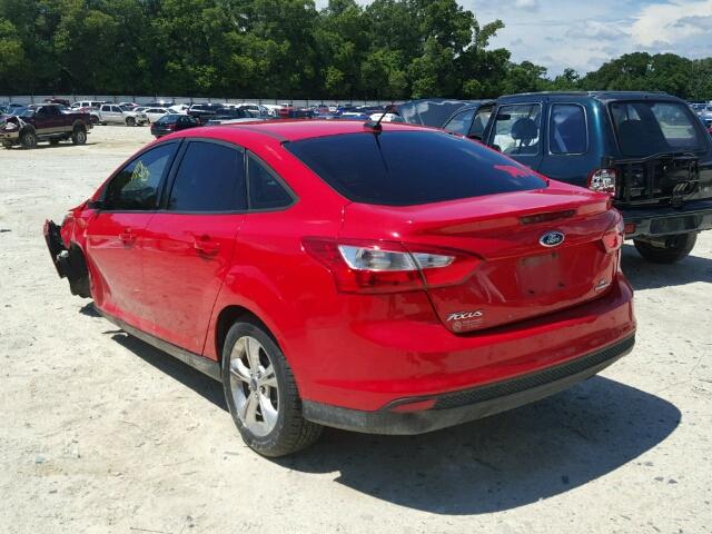 1FADP3F26DL278533 - 2013 FORD FOCUS SE RED photo 3