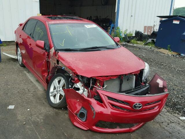 2T1BU4EE7DC103615 - 2013 TOYOTA COROLLA BA RED photo 1