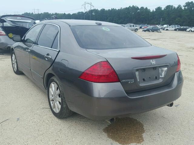 1HGCM66587A097347 - 2007 HONDA ACCORD EX GRAY photo 3